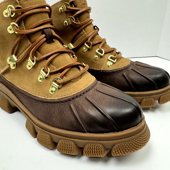 NEW Sperry The Summit Brown Nubuck & Suede Leather Outdoor Waterproof Duck Boots - Picture 6 of 10